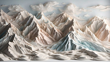 3D обои с рисунком горы Design Studio 3D ЗD Mountains AG-DMT-003