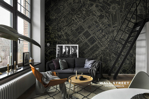 Фотообои в интерьере артикул Induction 5, INDUCTION, Wall street