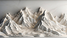 3D обои с рисунком горы Design Studio 3D ЗD Mountains AG-DMT-002